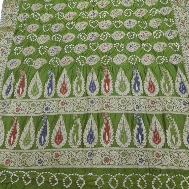 Gadhwal Bandhani Saree